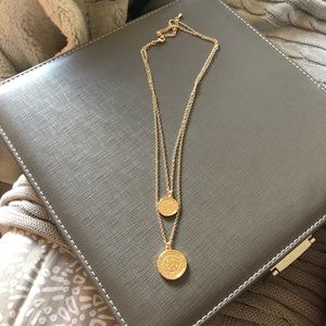 Amber Sceats Double Coin Necklace